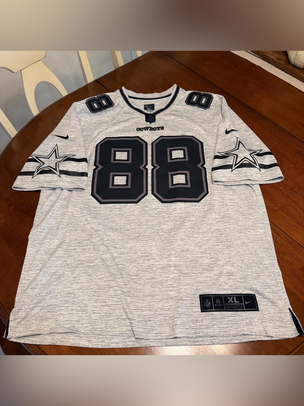 Dallas Cowboys Dez Bryant #88 NFL Players Jersey Gray/Black Size XL Nike